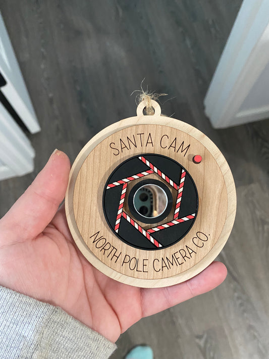 Santa cam ornament
